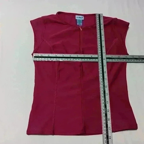 Llbean 1/2 zip sleeveless tank top. Ladies  Size 4 - Picture 3 of 5